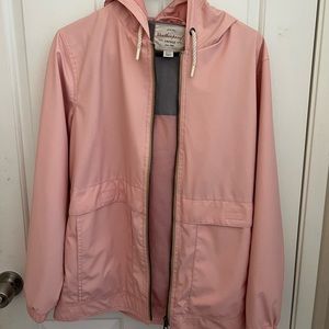 pink windbreaker/rain jacket